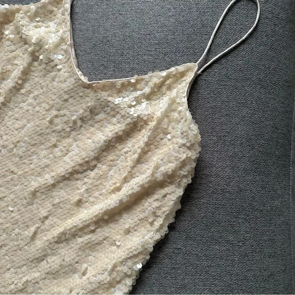 WAYF Sequin Camisole Tank Top Small - Picture 9 of 10